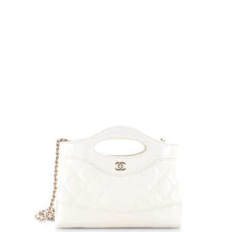 Chanel 31 Shopping Bag Clutch with Chain Quilted Lambskin Small