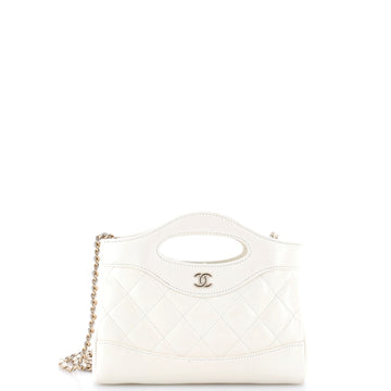Chanel 31 Shopping Bag Clutch with Chain Quilted Lambskin Small
