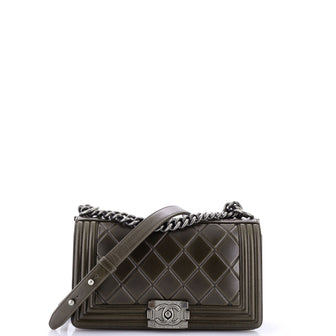 Chanel Paris-Salzburg Boy Flap Bag Embossed Calfskin Old Medium