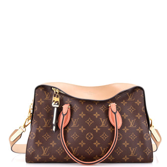 Louis Vuitton Tuileries Handbag Monogram Canvas with Leather