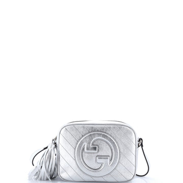 Gucci Blondie NM Camera Shoulder Bag Diagonal Quilted Leather Small