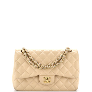 Chanel Classic Double Flap Bag Quilted Lambskin Jumbo