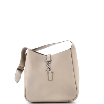Saint Laurent Le 5 a 7 Supple Hobo Leather Small