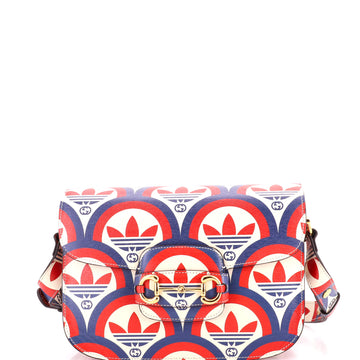 Gucci x Adidas Horsebit 1955 Shoulder Bag Printed Leather Small