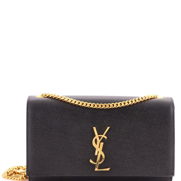 Saint Laurent Classic Monogram Crossbody Bag Grainy Leather Medium