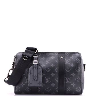 Louis Vuitton City Keepall Bag Reverse Monogram Eclipse Canvas
