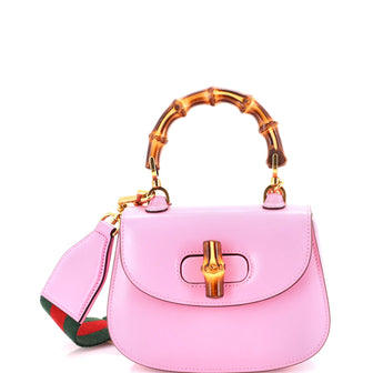 Gucci Bamboo 1947 Top Handle Bag Leather Mini