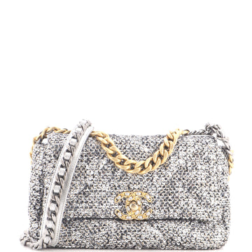 Chanel 19 Flap Bag Quilted Sequins Medium