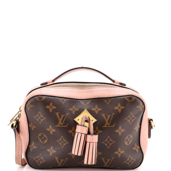 Louis Vuitton Saintonge Handbag Monogram Canvas with Leather