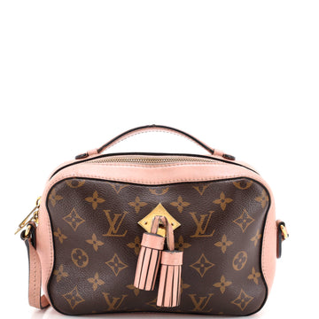 Louis Vuitton Saintonge Handbag Monogram Canvas with Leather