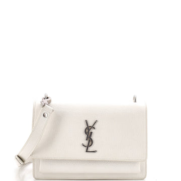 Saint Laurent Sunset Satchel Leather Medium