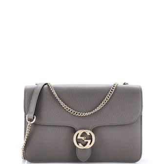 Gucci Interlocking Shoulder Bag Leather Medium