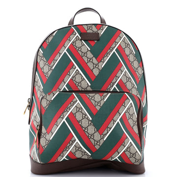 Gucci Zip Pocket Backpack Printed GG Coated Canvas Medium