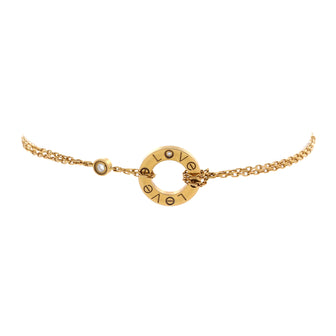 Cartier 2 Diamonds Love Bracelet 18K Yellow Gold with Diamonds
