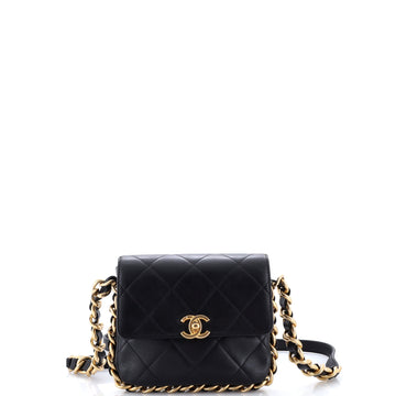 Chanel Framing Chain Flap Bag Quilted Calfskin Small