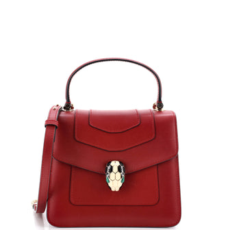 Bvlgari Serpenti Forever Top Handle Bag Leather Small