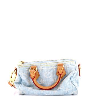 Louis Vuitton Speedy Bandouliere NM Bag Monogram Denim Sky Nano