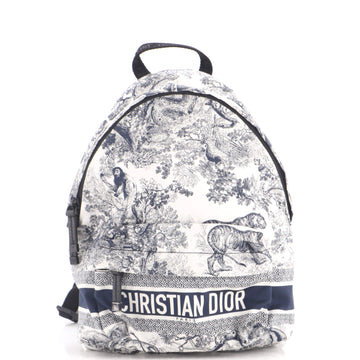 Christian Dior Toile De Jouy Travel Backpack Technical Fabric Small