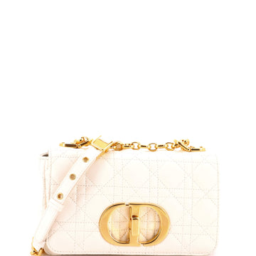 Christian Dior Caro Bag Cannage Quilt Calfskin Small