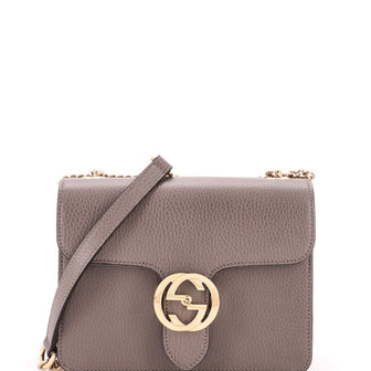 Gucci Interlocking Shoulder Bag Leather Small