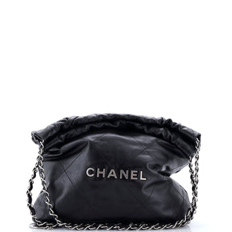 Chanel 22 Chain Hobo Quilted Calfskin Small