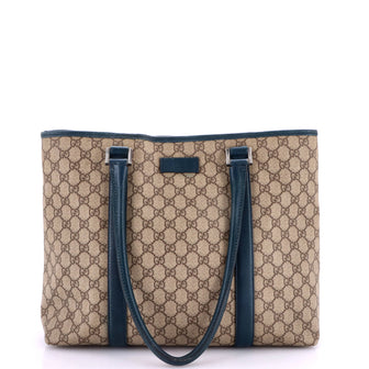 Gucci Joy Plus Tote GG Coated Canvas with Leather Medium