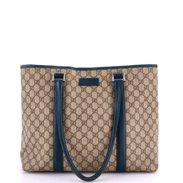 Gucci Joy Plus Tote GG Coated Canvas with Leather Medium