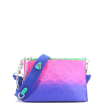 Louis Vuitton Trio Pouch Messenger Bag Limited Edition Illusion Monogram Taurillon Leather
