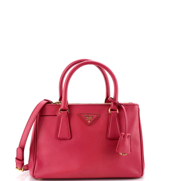 Prada Double Zip Lux Tote Saffiano Leather Small
