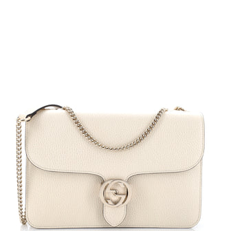 Gucci Interlocking Shoulder Bag Leather Medium
