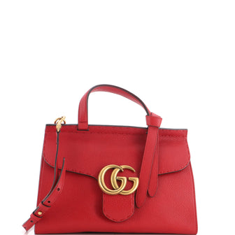 Gucci GG Marmont Top Handle Bag Leather Small