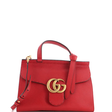 Gucci GG Marmont Top Handle Bag Leather Small