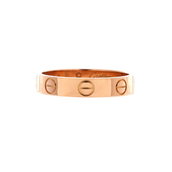 Cartier Love Wedding Band Ring 18K Rose Gold