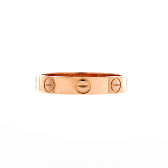 Cartier Love Wedding Band Ring 18K Rose Gold