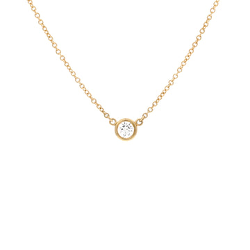 Tiffany & Co. Elsa Peretti Diamonds By The Yard Pendant Necklace 18K Yellow Gold and Diamond 0.10-0.19CT