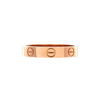 Cartier Love Wedding Band Ring 18K Rose Gold