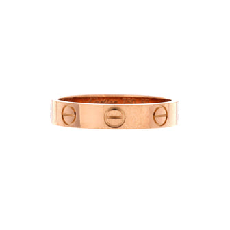 Cartier Love Wedding Band Ring 18K Rose Gold