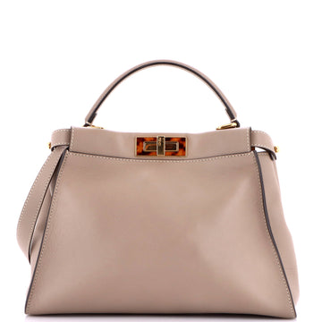 Fendi Peekaboo Bag Leather with Tortoise Detail Regular
