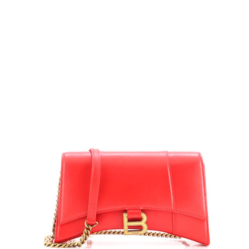 Balenciaga Hourglass Chain Crossbody Bag Leather