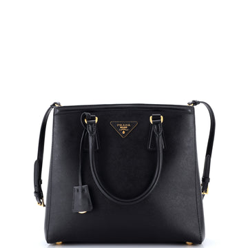 Prada Convertible Parabole Tote Saffiano Leather Small