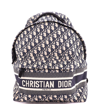 Christian Dior Travel Backpack Oblique Canvas Medium