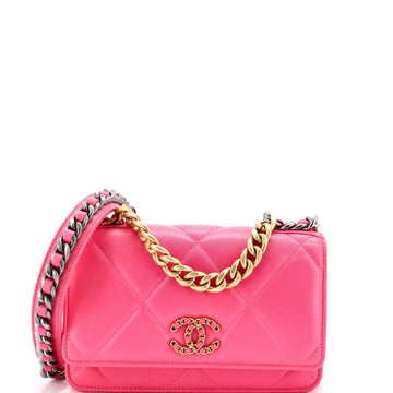 Chanel 19 Wallet on Chain Quilted Lambskin