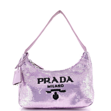 Prada Re-Edition 2000 Hobo Sequins Mini