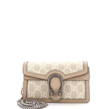 Gucci Dionysus Bag GG Coated Canvas with Leather Super Mini