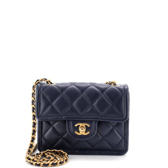 Chanel Sweet Classic Flap Bag Quilted Caviar Mini