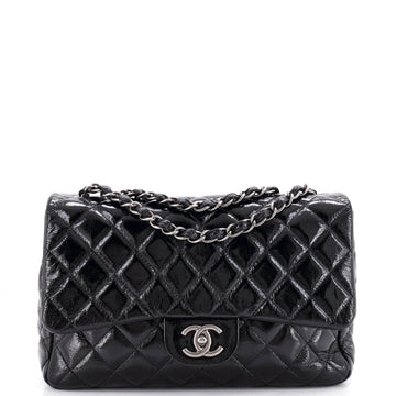 Chanel Classic Single Flap Bag Quilted Patent Jumbo