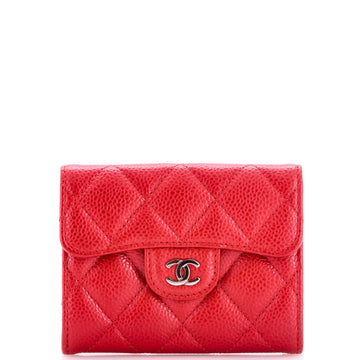 Chanel Classic Flap Card Case Quilted Caviar
