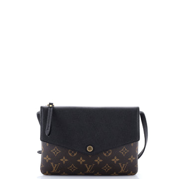 Louis Vuitton Twice Handbag Monogram Canvas and Leather