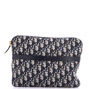 Christian Dior Travel Kit Zip Pouch Oblique Canvas