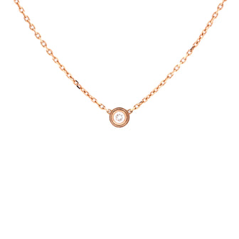 Cartier Cartier D'Amour Pendant Necklace 18K Rose Gold with Diamond XS